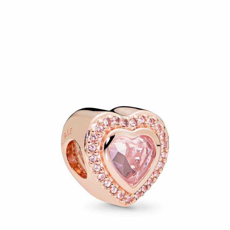 Pandora Rose™ Sparkling Love Charm - Pandora Rose/Crystal - Canada | BC6028SU